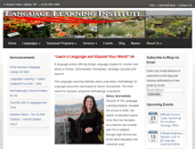 Tablet Screenshot of languagelearninginstitute.com